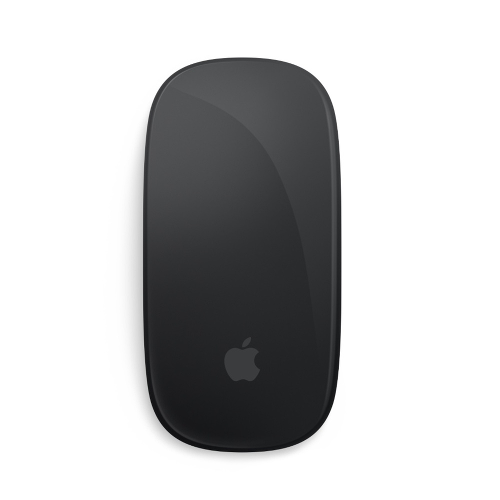 Black Apple Magic Mouse - Black Multi-Touch Surface